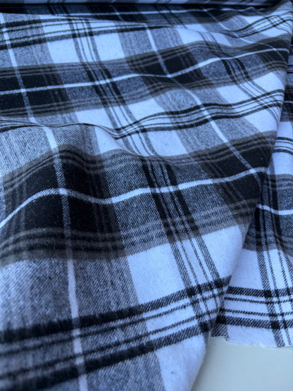 PC TODD 006 black/white checkered heavy cotton flannel