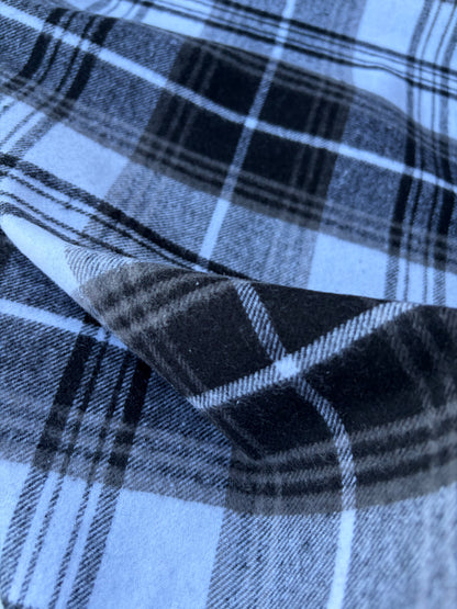 PC TODD 006 black/white checkered heavy cotton flannel