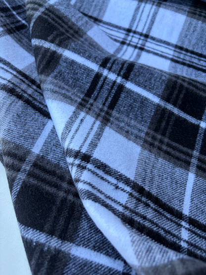 PC TODD 006 black/white checkered heavy cotton flannel