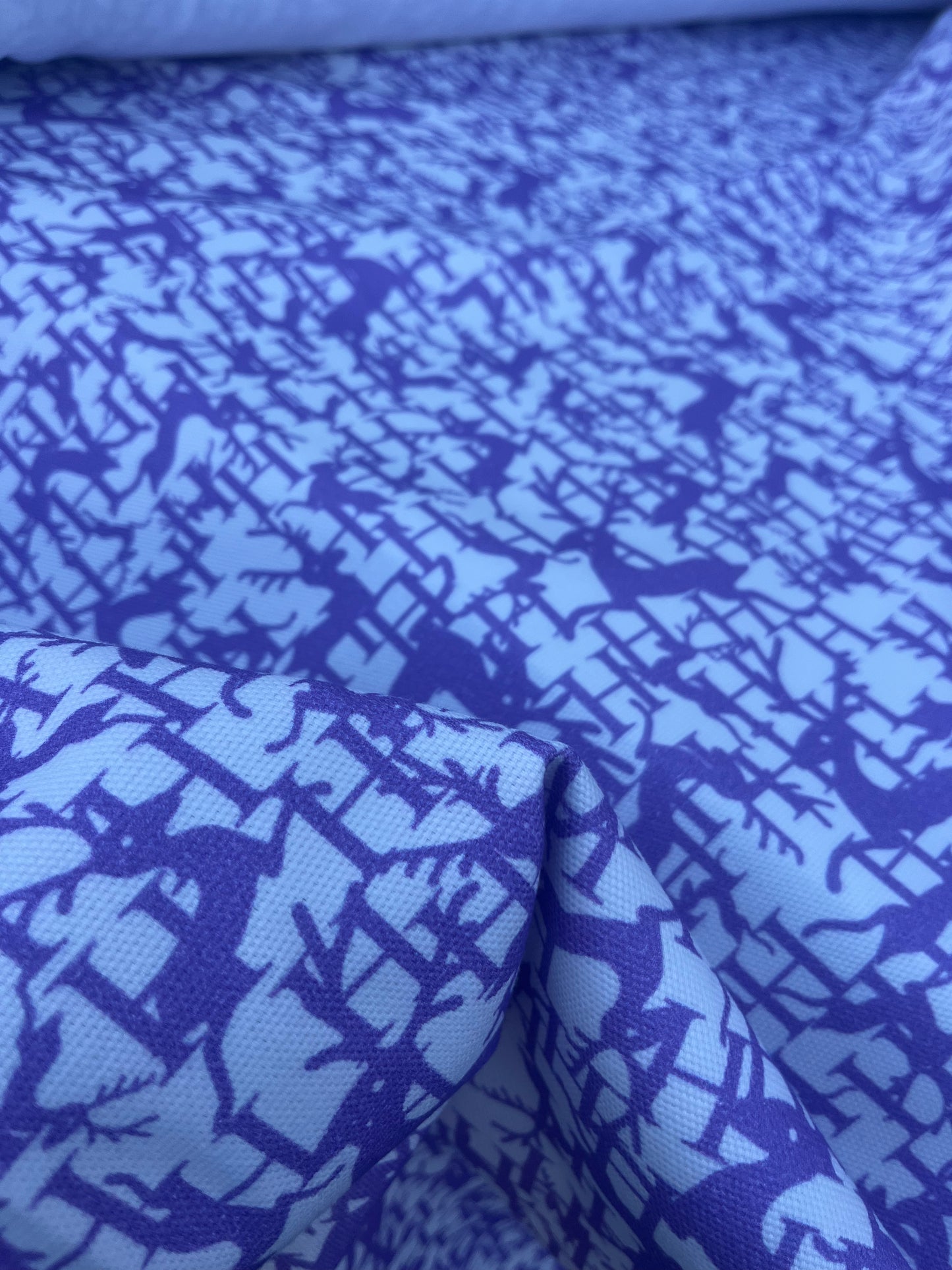 CASIMIR 021 heavy cotton canvas lilac deers