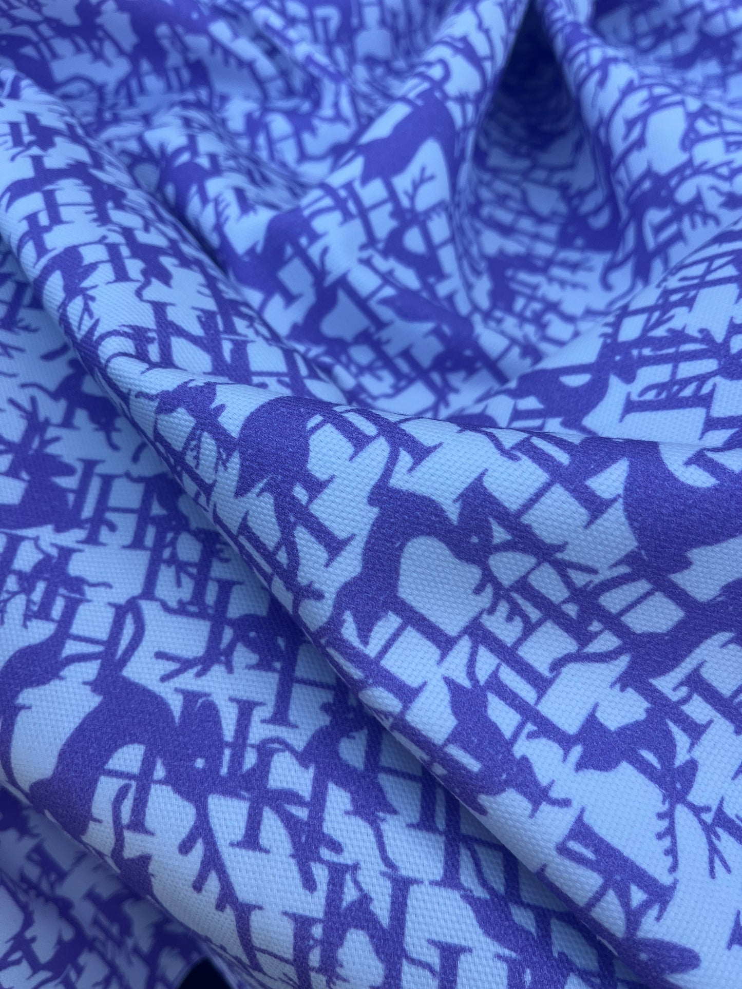 CASIMIR 021 heavy cotton canvas lilac deers