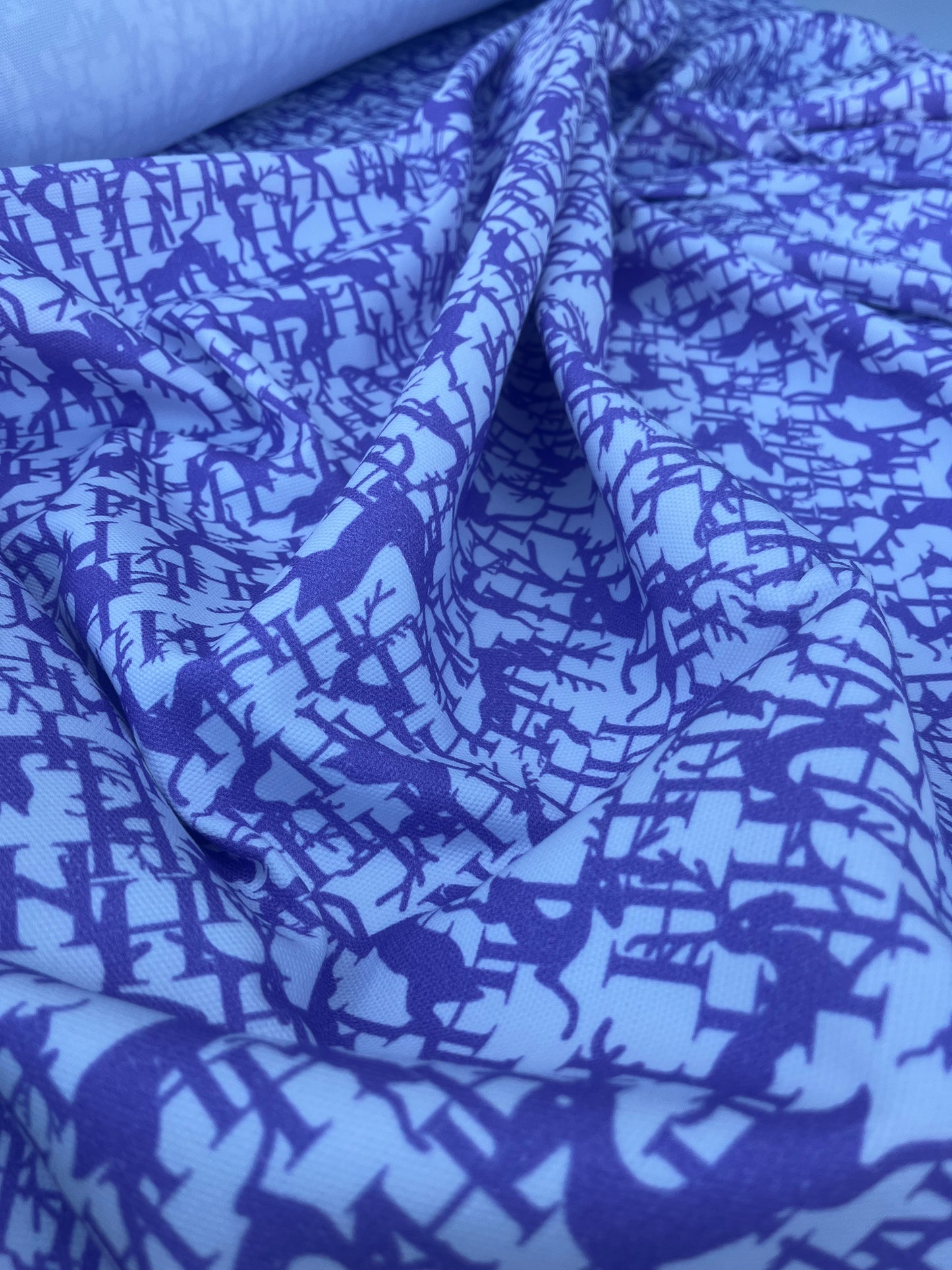 CASIMIR 021 heavy cotton canvas lilac deers