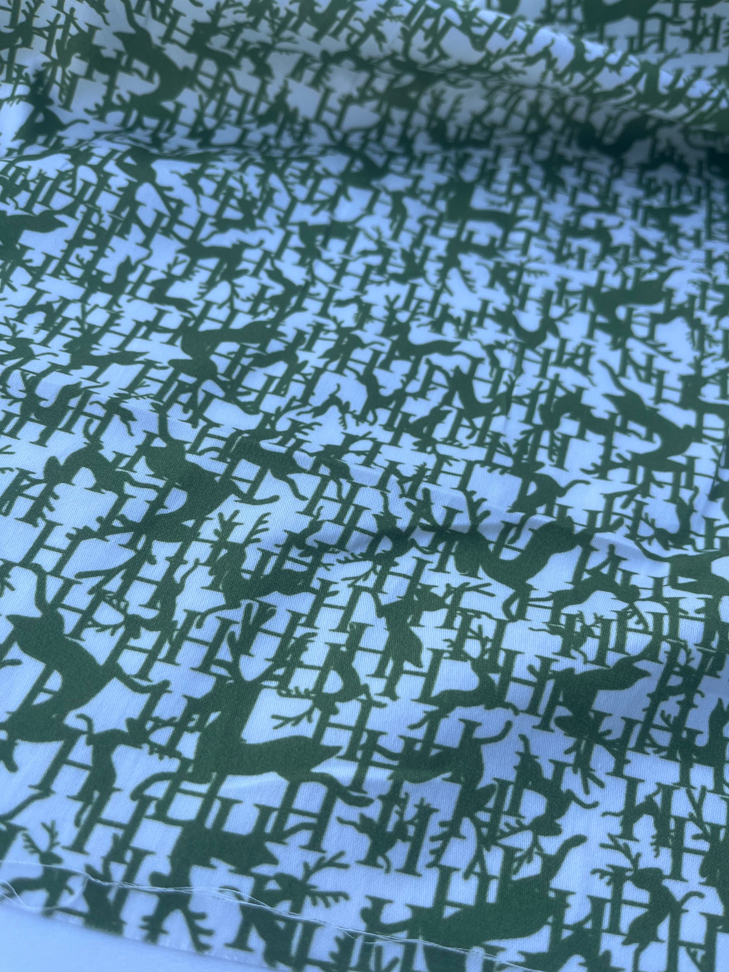 CASIMIR 023 poplin stretch small green deers