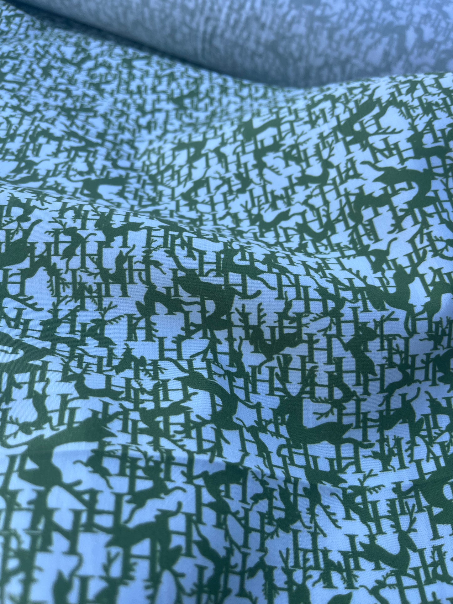 CASIMIR 023 poplin stretch small green deers