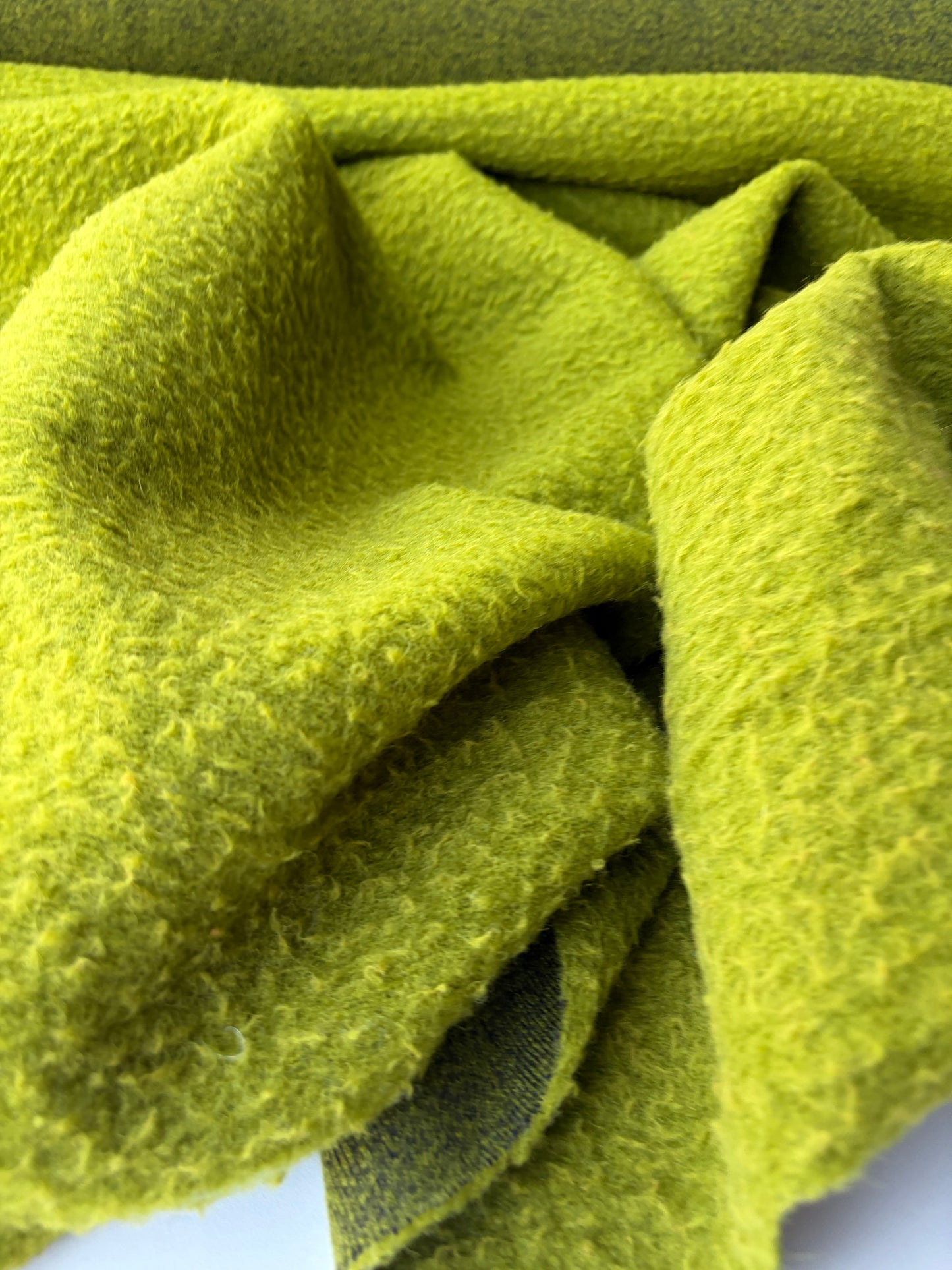 TODD 009 moss green heavy boiled wool