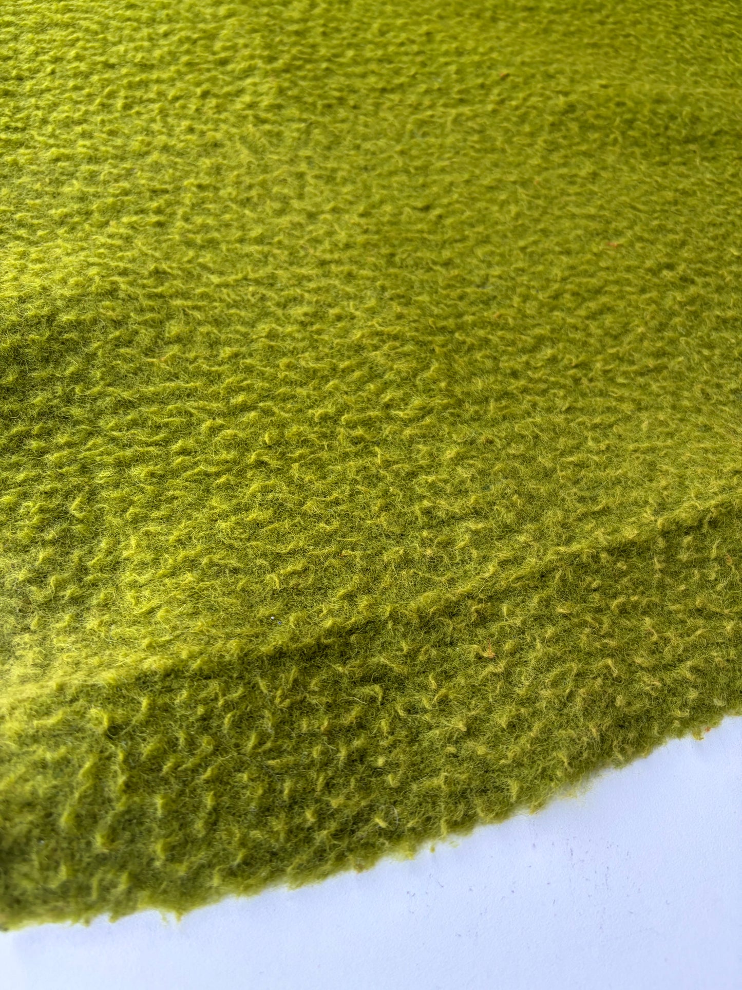 TODD 009 moss green heavy boiled wool