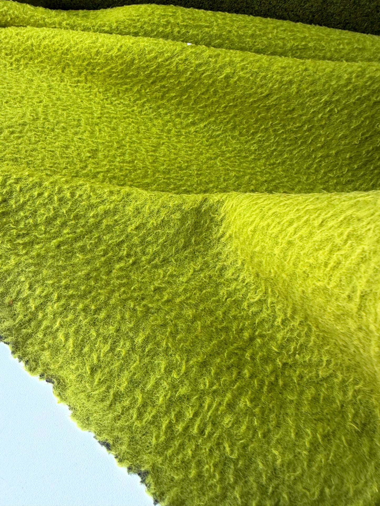 TODD 009 moss green heavy boiled wool
