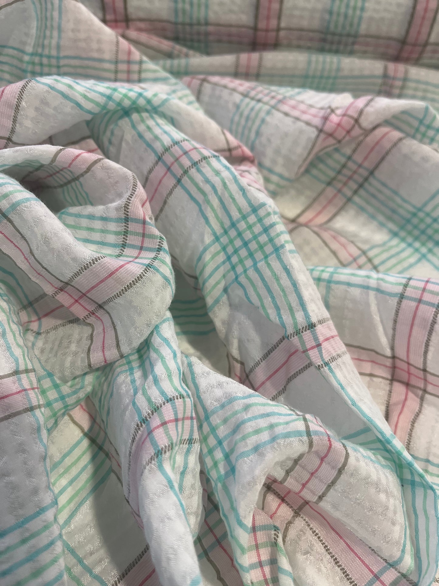 BRIAN 046 silk/cotton check