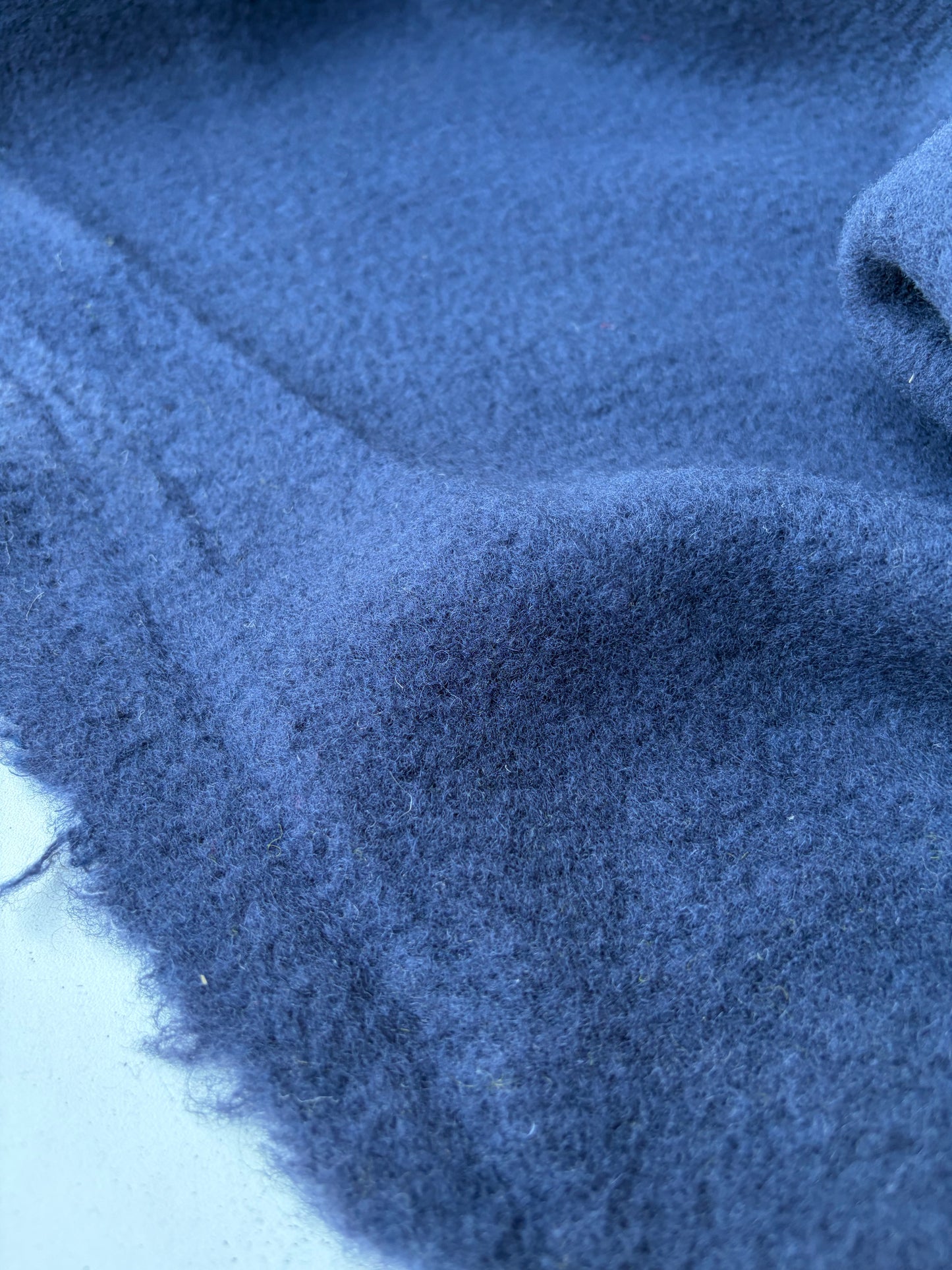 TODD 011 dark blue heavy boiled wool