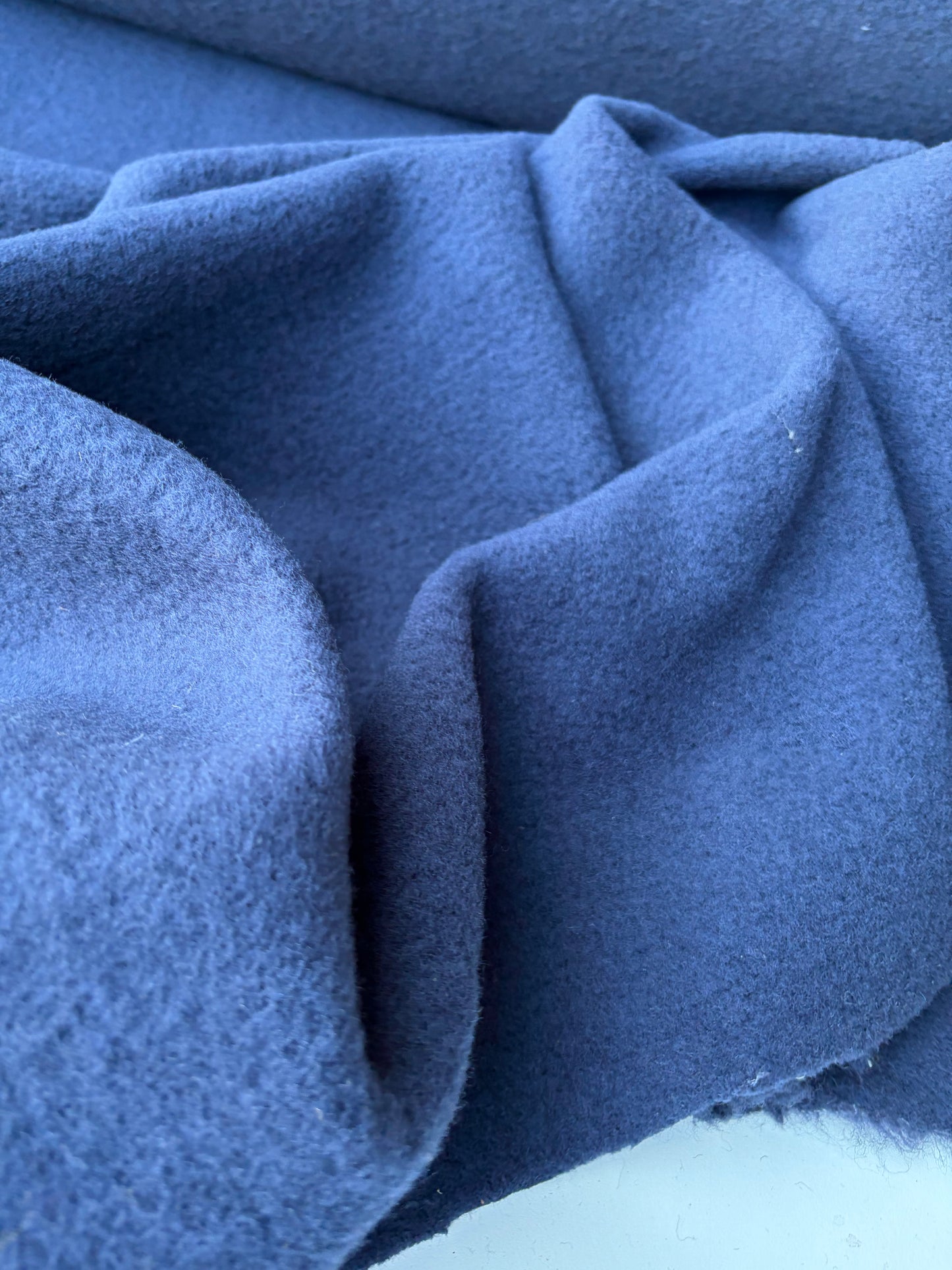 TODD 011 dark blue heavy boiled wool