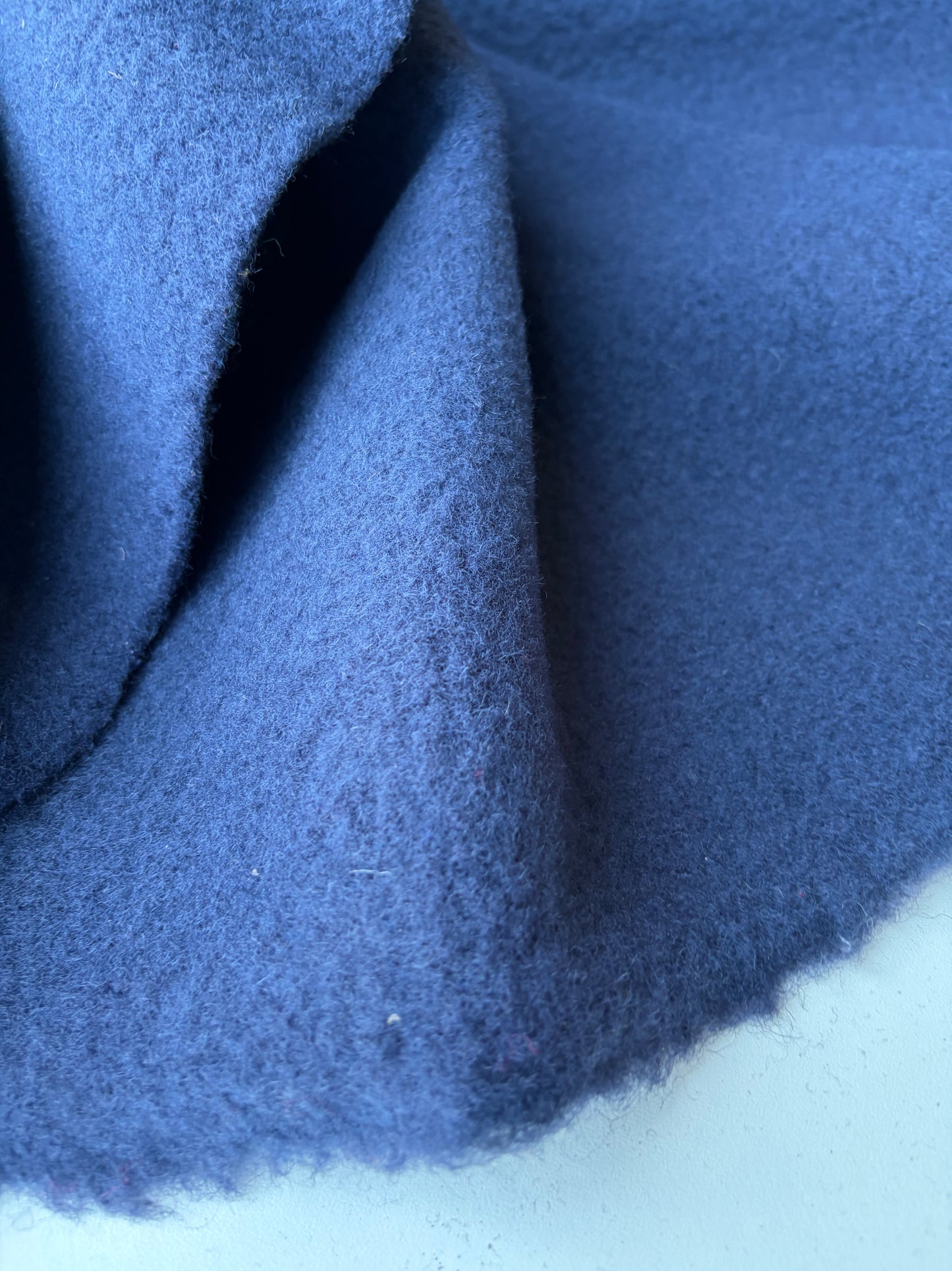 TODD 011 dark blue heavy boiled wool