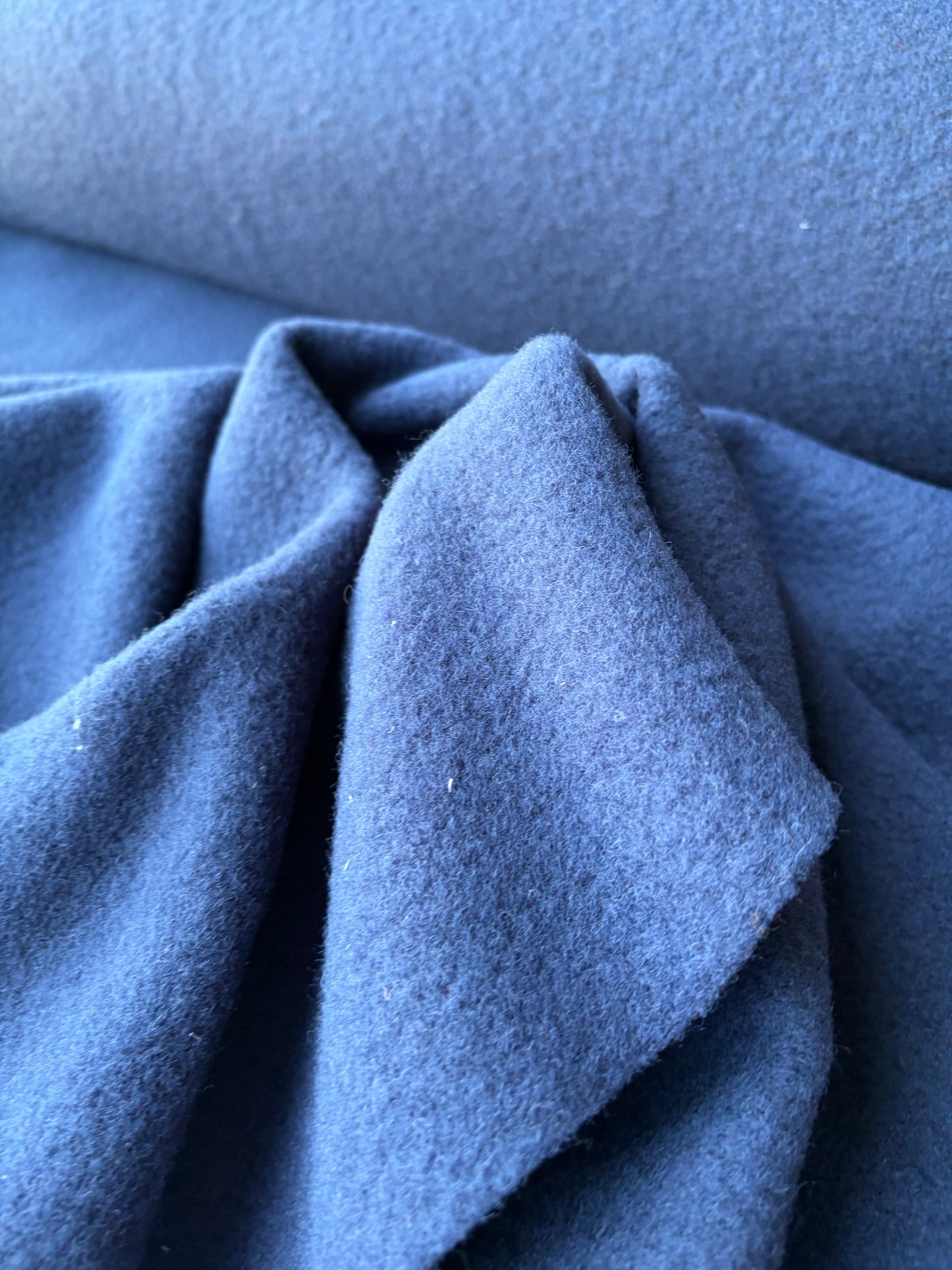 TODD 011 dark blue heavy boiled wool