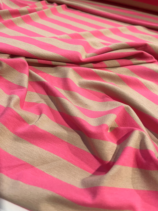 BRIAN 047 viscose jersey stripes