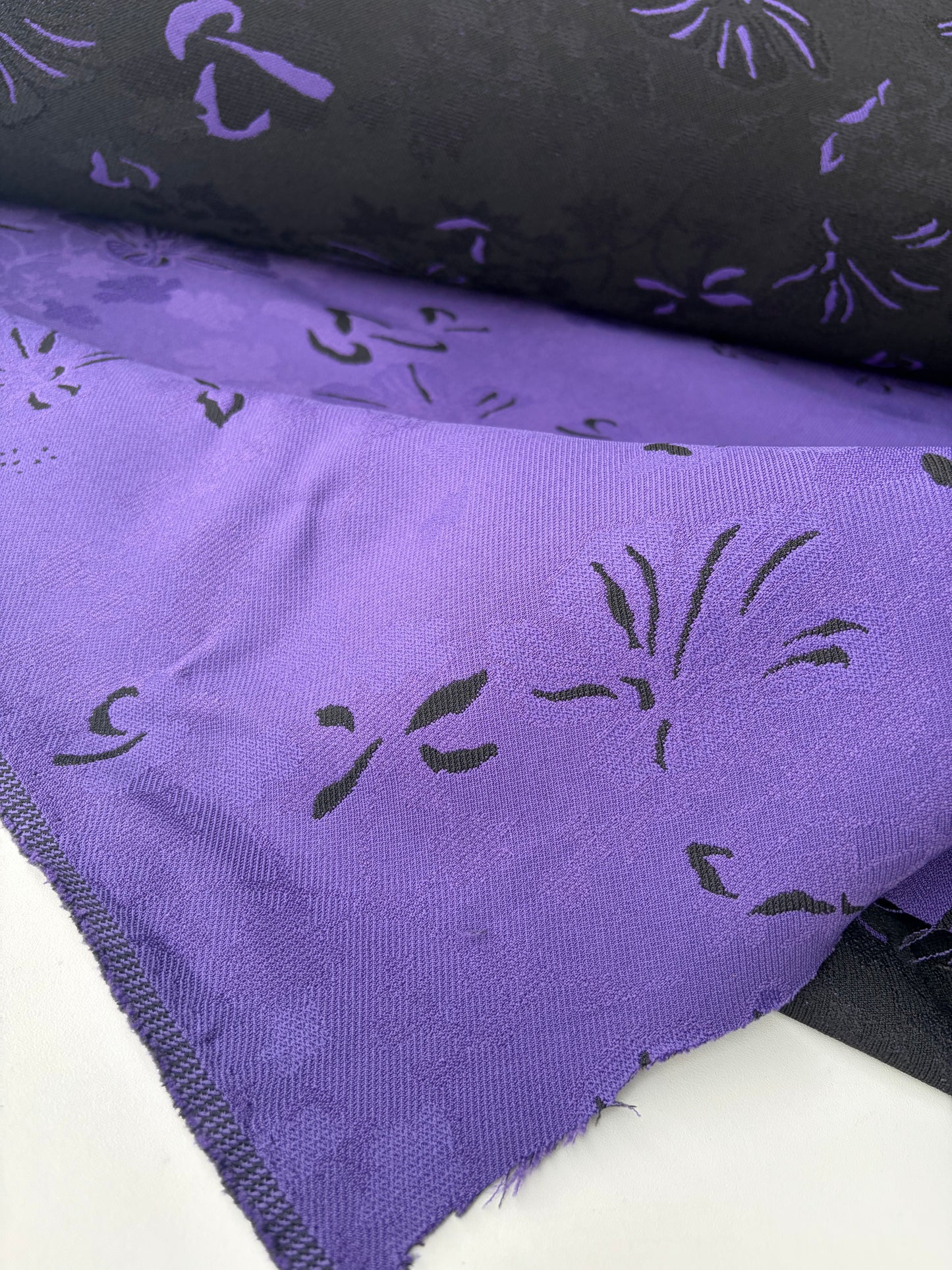 FLORIAN 024 heavy jacquard purple/black