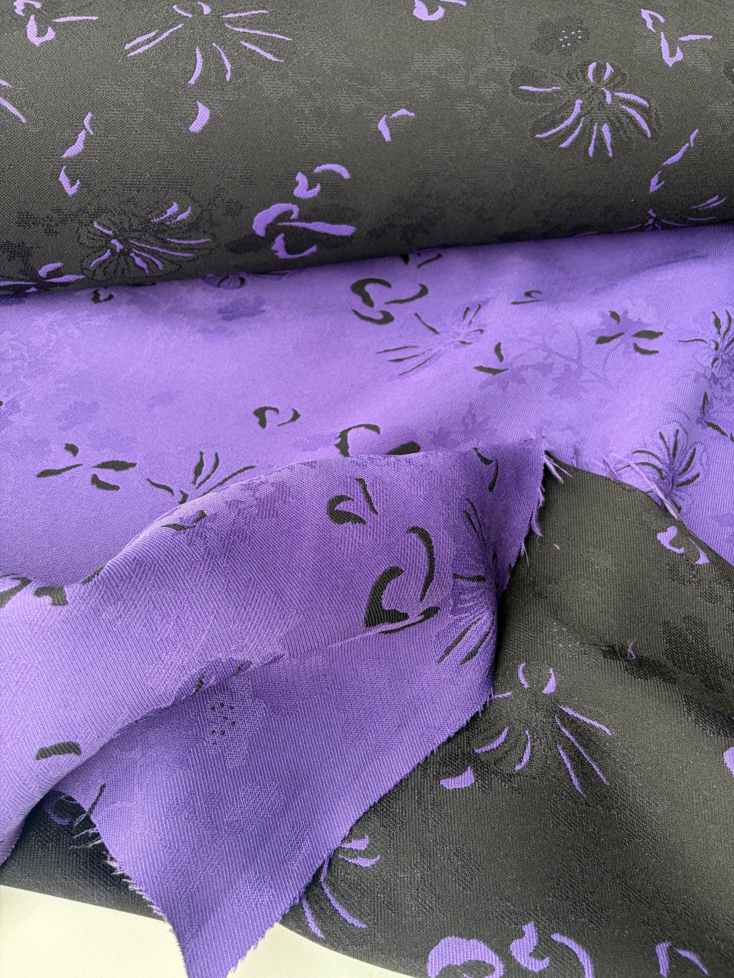 FLORIAN 024 heavy jacquard purple/black