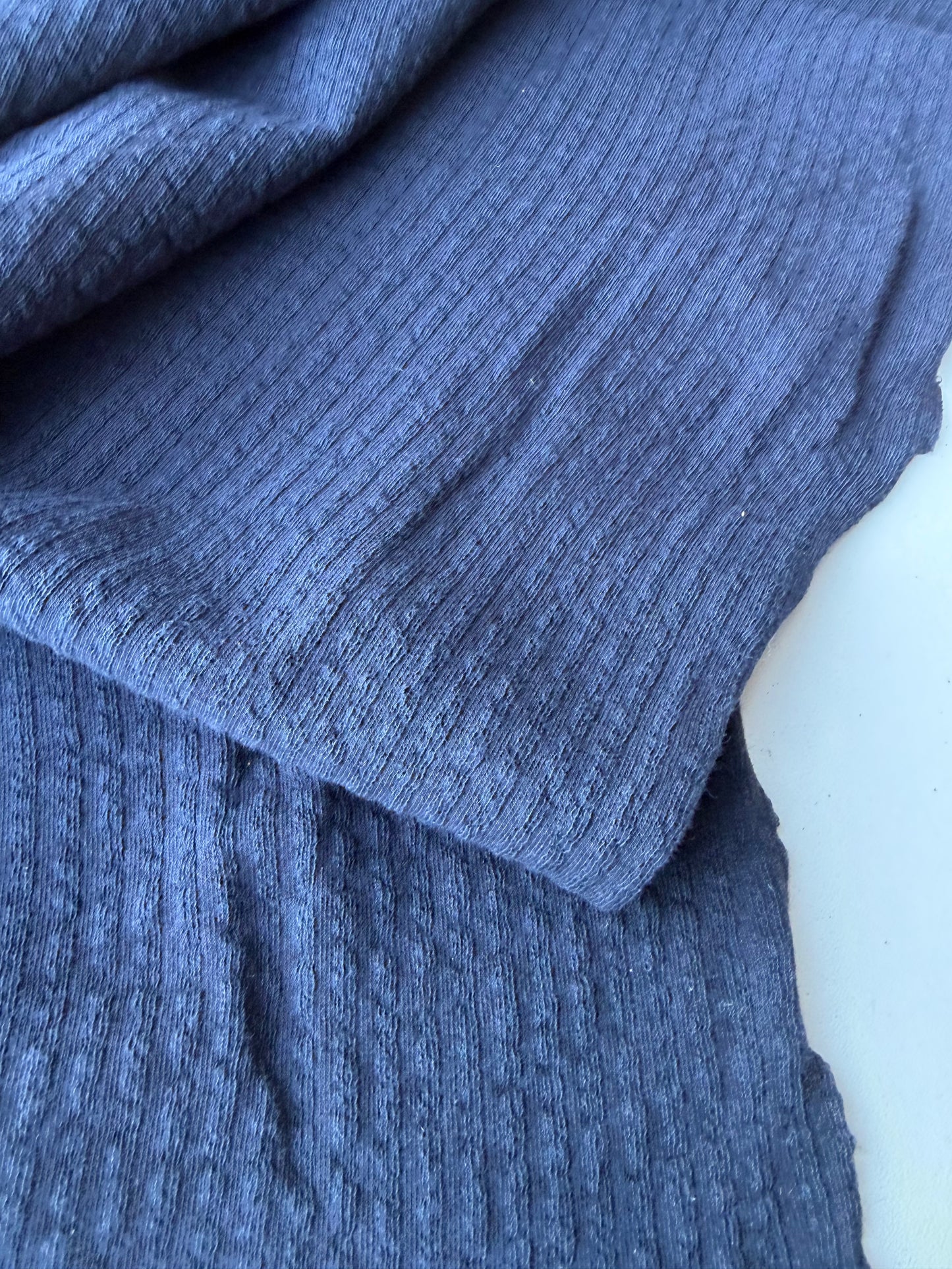 TODD 012 dark blue fantasy viscose jersey