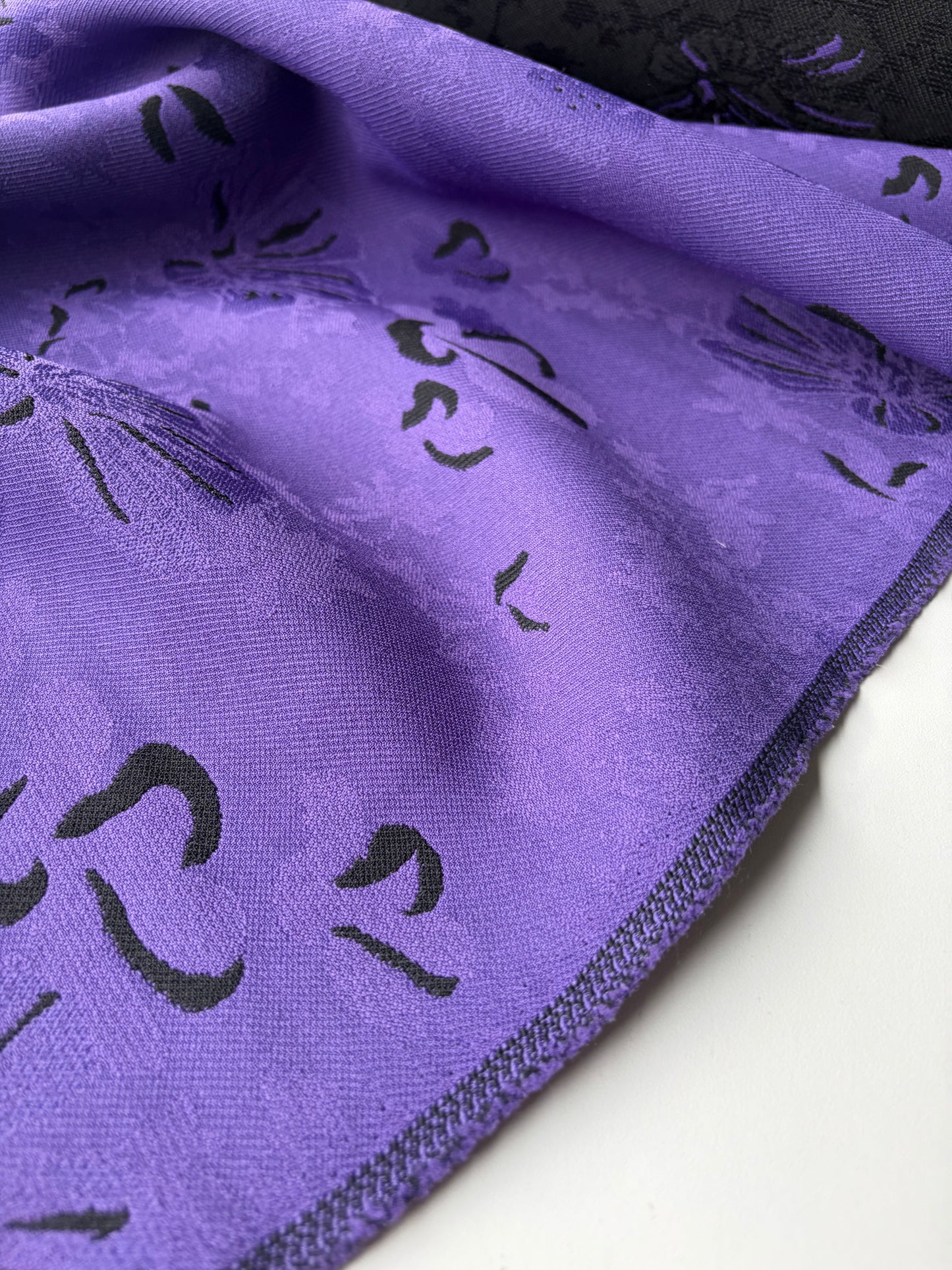 FLORIAN 024 heavy jacquard purple/black