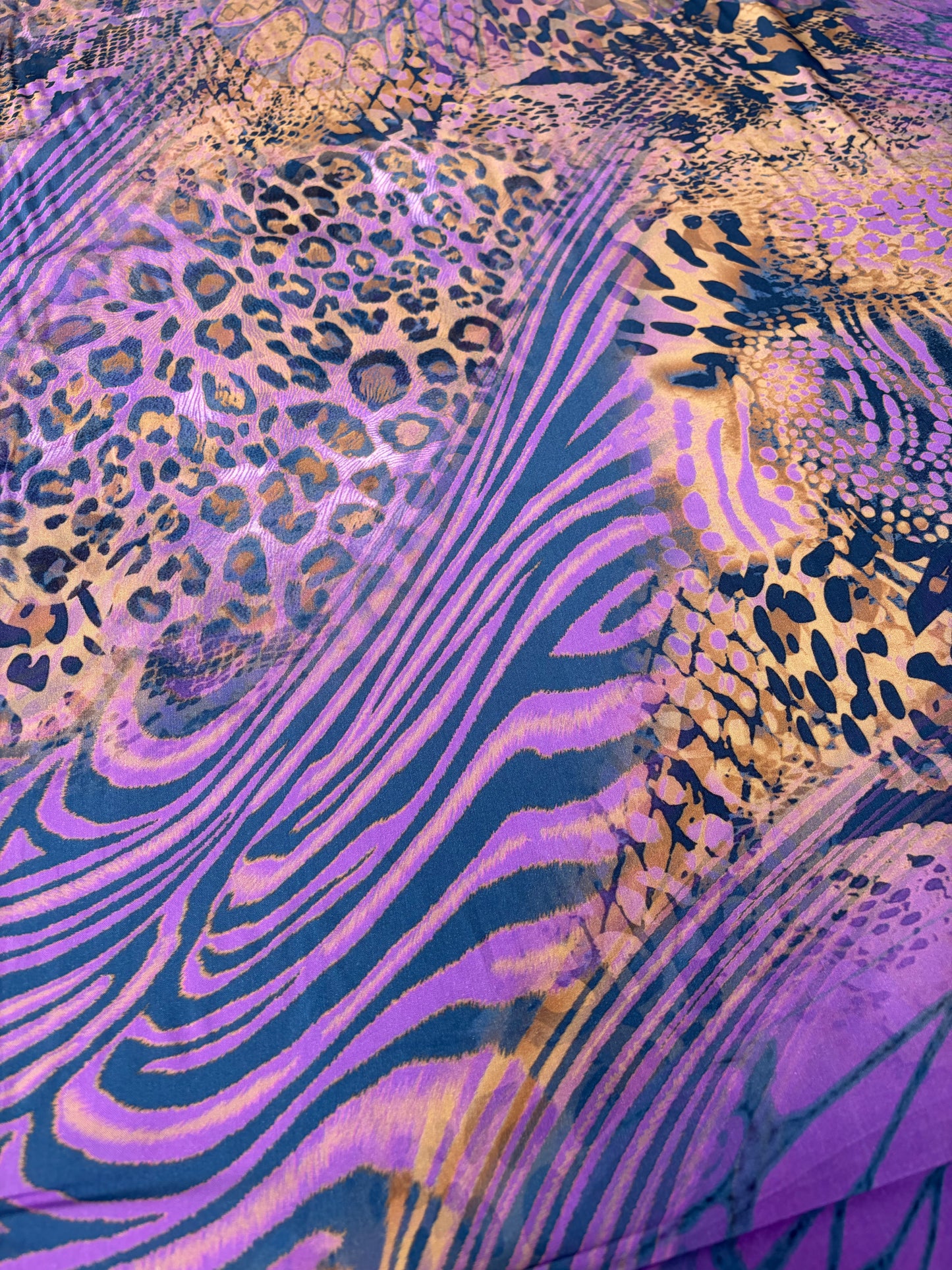 FLORIAN 025 viscose print purple beast
