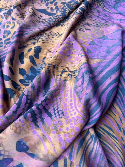 LC FLORIAN 025 viscose print purple beast
