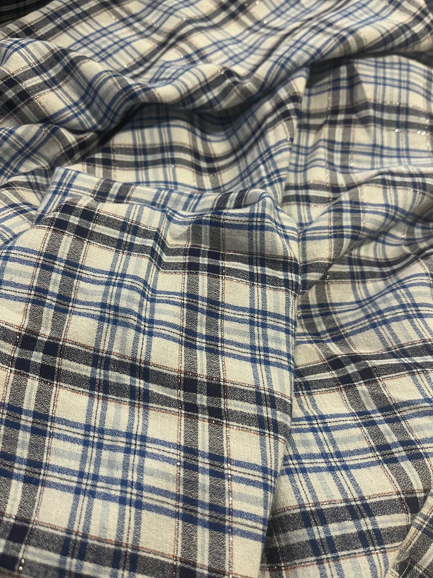 BRIAN 051 cotton lurex check