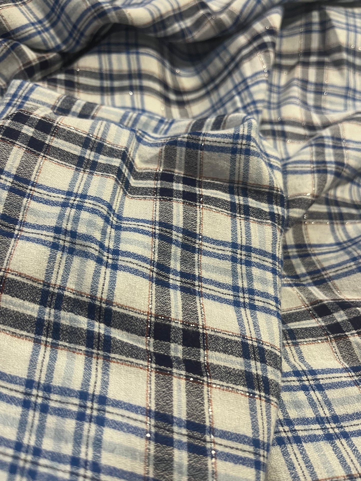 BRIAN 051 cotton lurex check