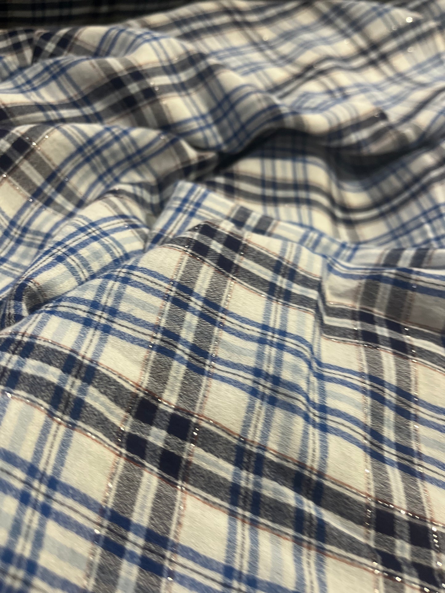 BRIAN 051 cotton lurex check