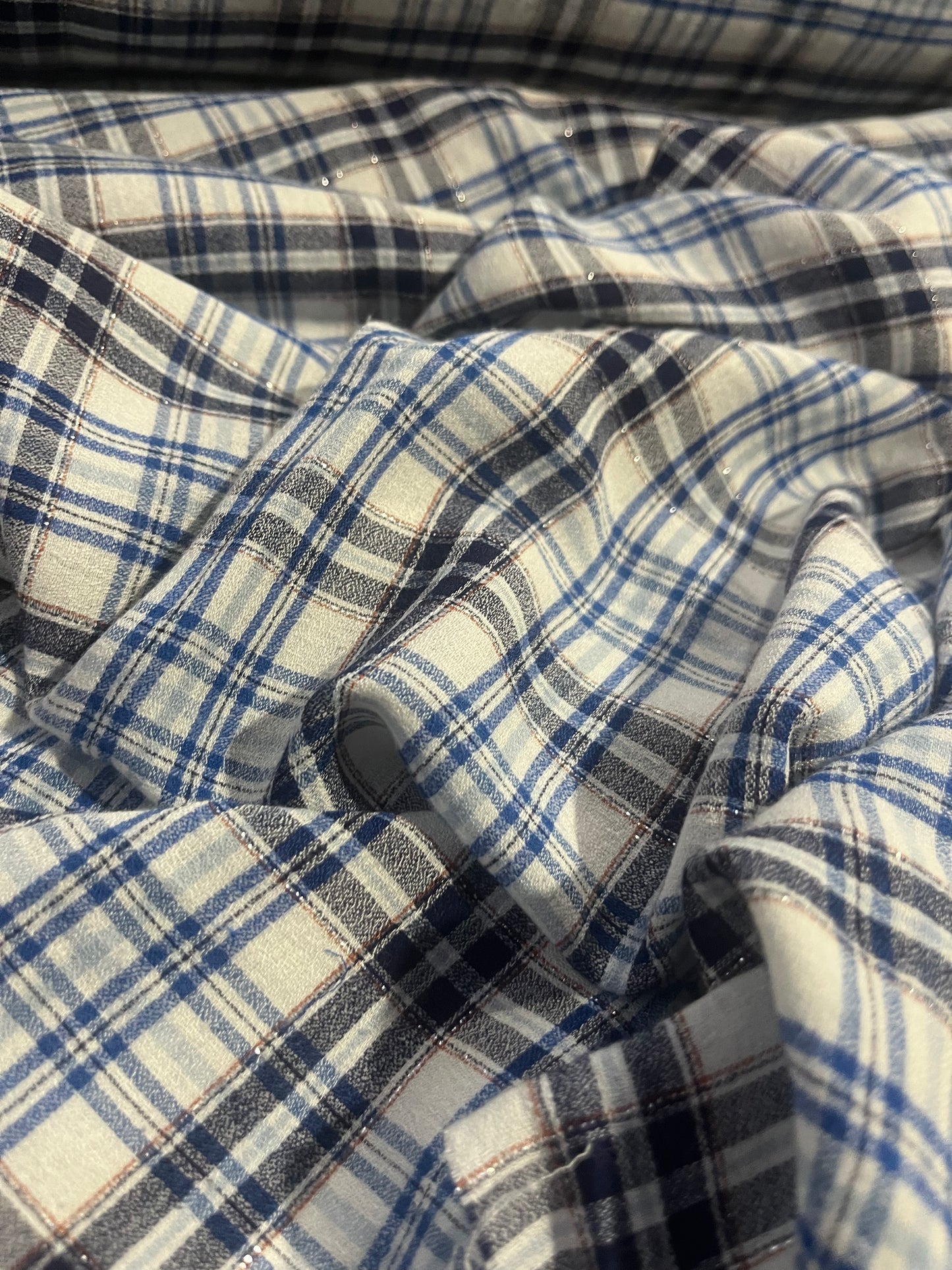 BRIAN 051 cotton lurex check
