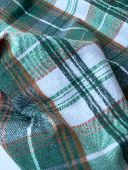 PC TODD 014 khaky/camel checkered heavy cotton flannel
