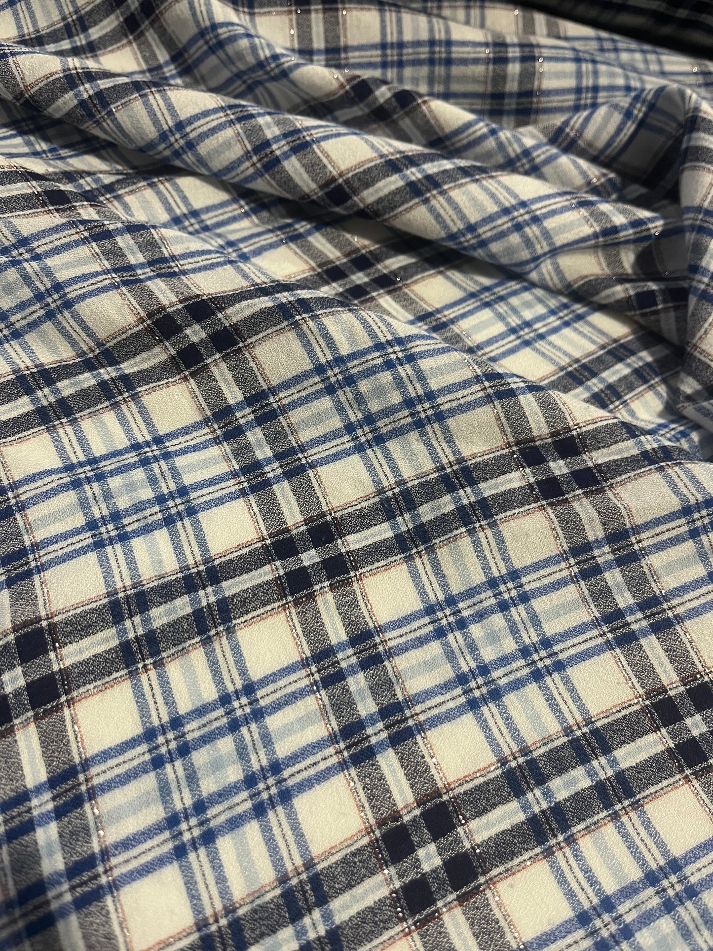 BRIAN 051 cotton lurex check