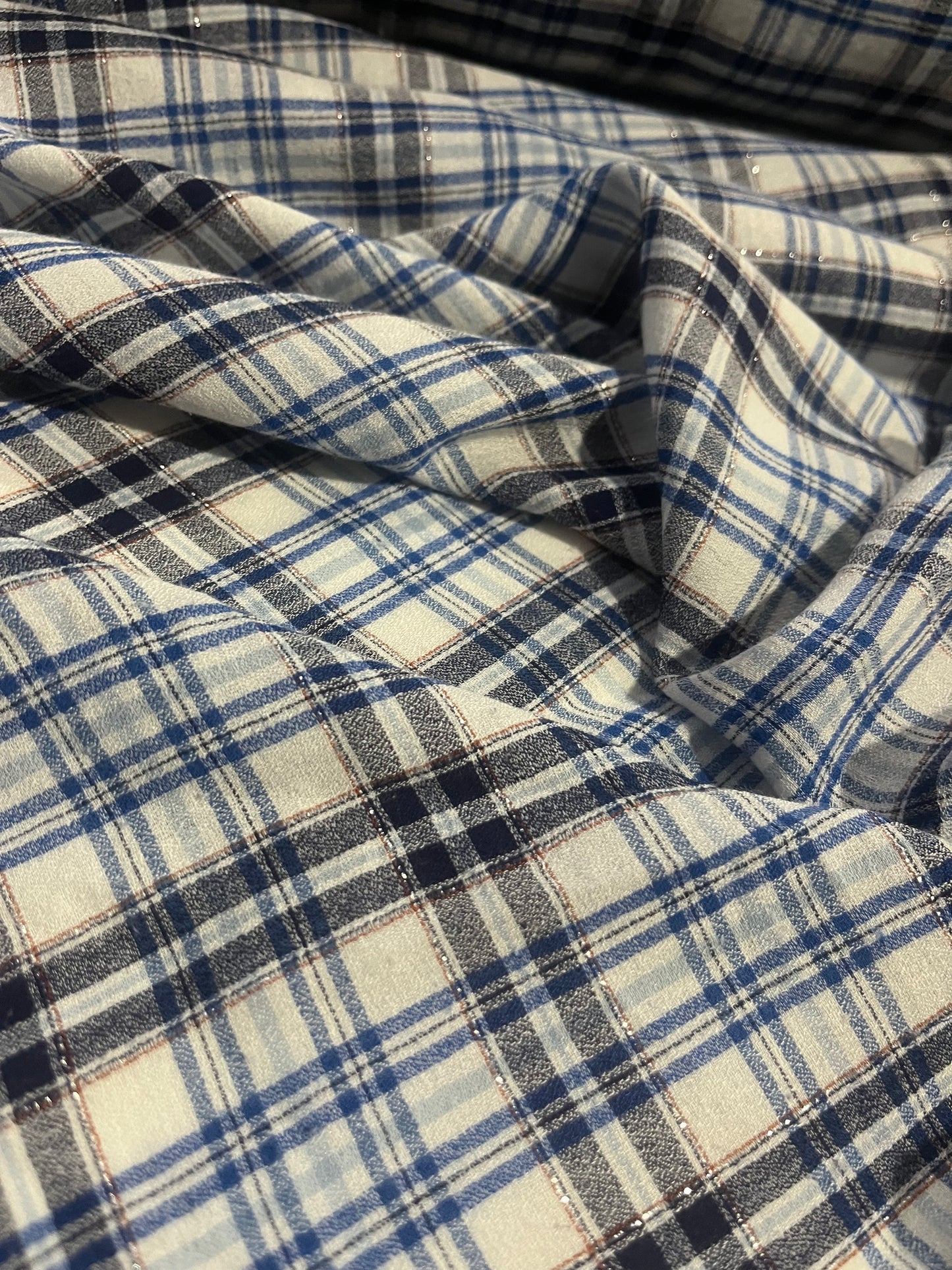 BRIAN 051 cotton lurex check