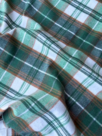 PC TODD 014 khaky/camel checkered heavy cotton flannel