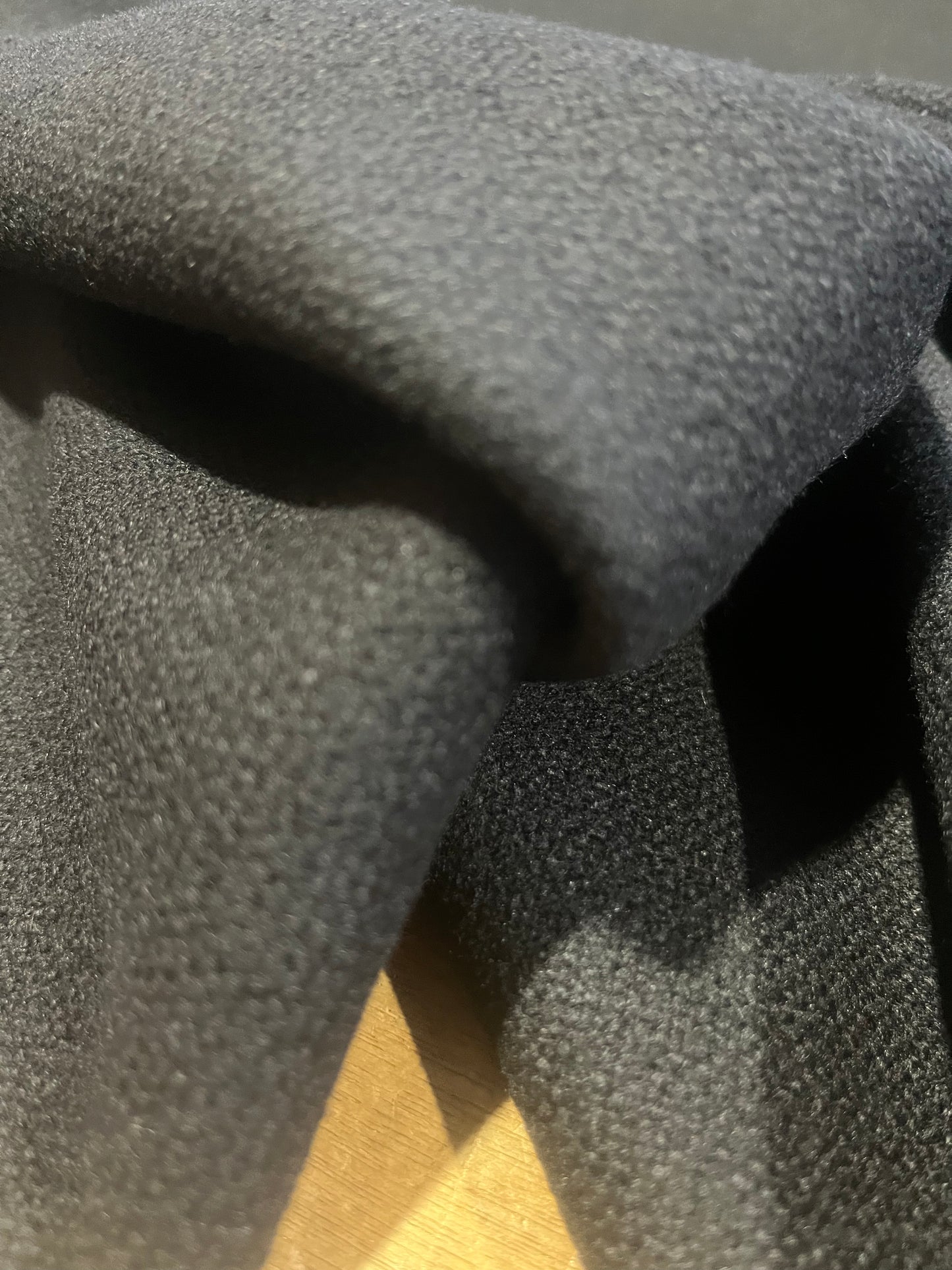 G02 Black wool for coats with stretch