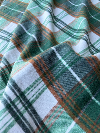 PC TODD 014 khaky/camel checkered heavy cotton flannel