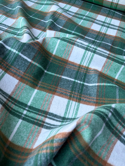 PC TODD 014 khaky/camel checkered heavy cotton flannel