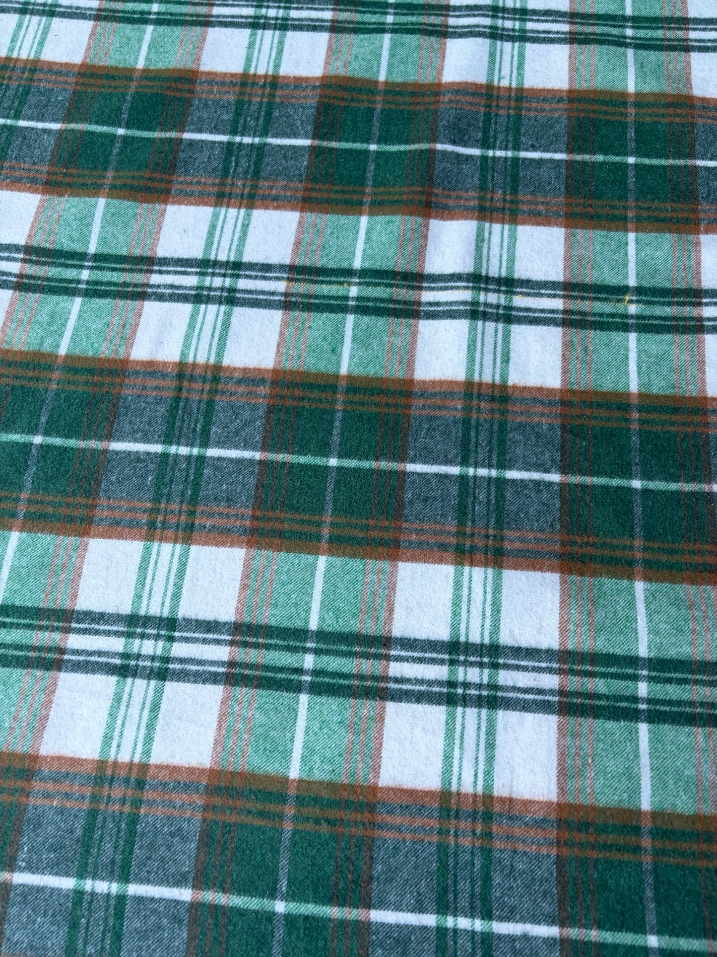 TODD 014 khaky/camel checkered heavy cotton flannel