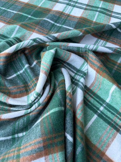 PC TODD 014 khaky/camel checkered heavy cotton flannel