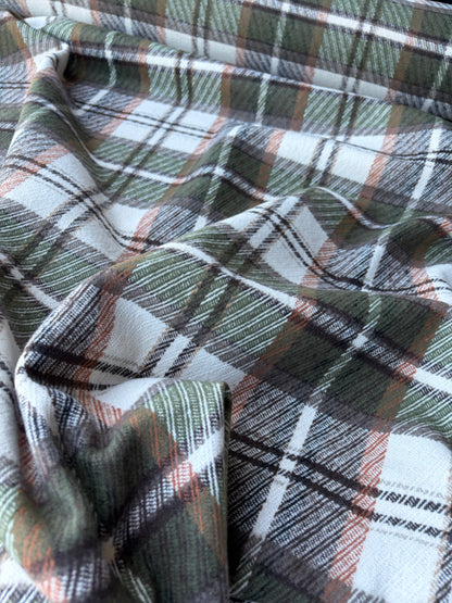 PC TODD 015 khaky/brown/ecru checkered heavy cotton