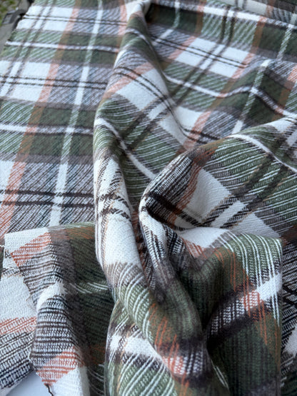 PC TODD 015 khaky/brown/ecru checkered heavy cotton