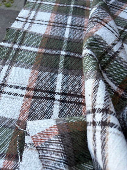 PC TODD 015 khaky/brown/ecru checkered heavy cotton