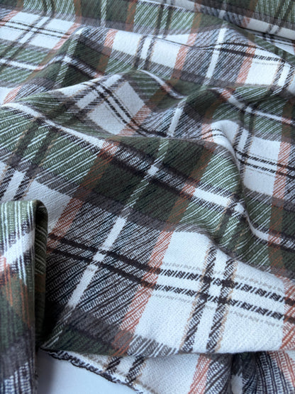 PC TODD 015 khaky/brown/ecru checkered heavy cotton