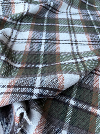 PC TODD 015 khaky/brown/ecru checkered heavy cotton