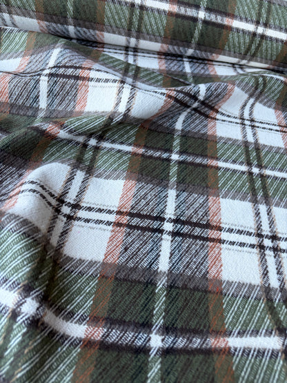 PC TODD 015 khaky/brown/ecru checkered heavy cotton