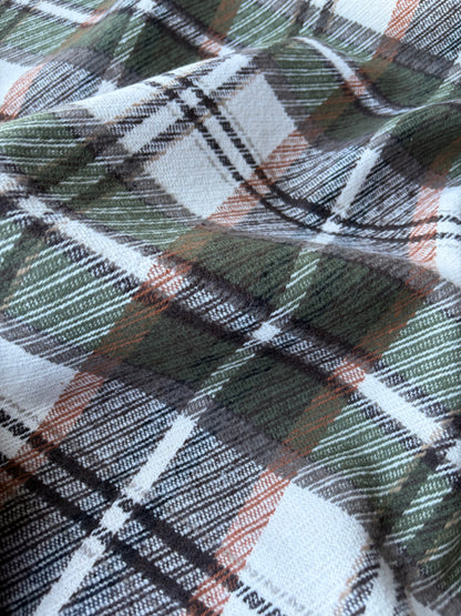 PC TODD 015 khaky/brown/ecru checkered heavy cotton