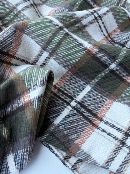 PC TODD 015 khaky/brown/ecru checkered heavy cotton