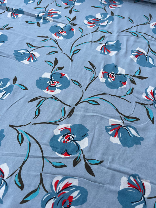 LC RW 218 viscose fibrane floral print