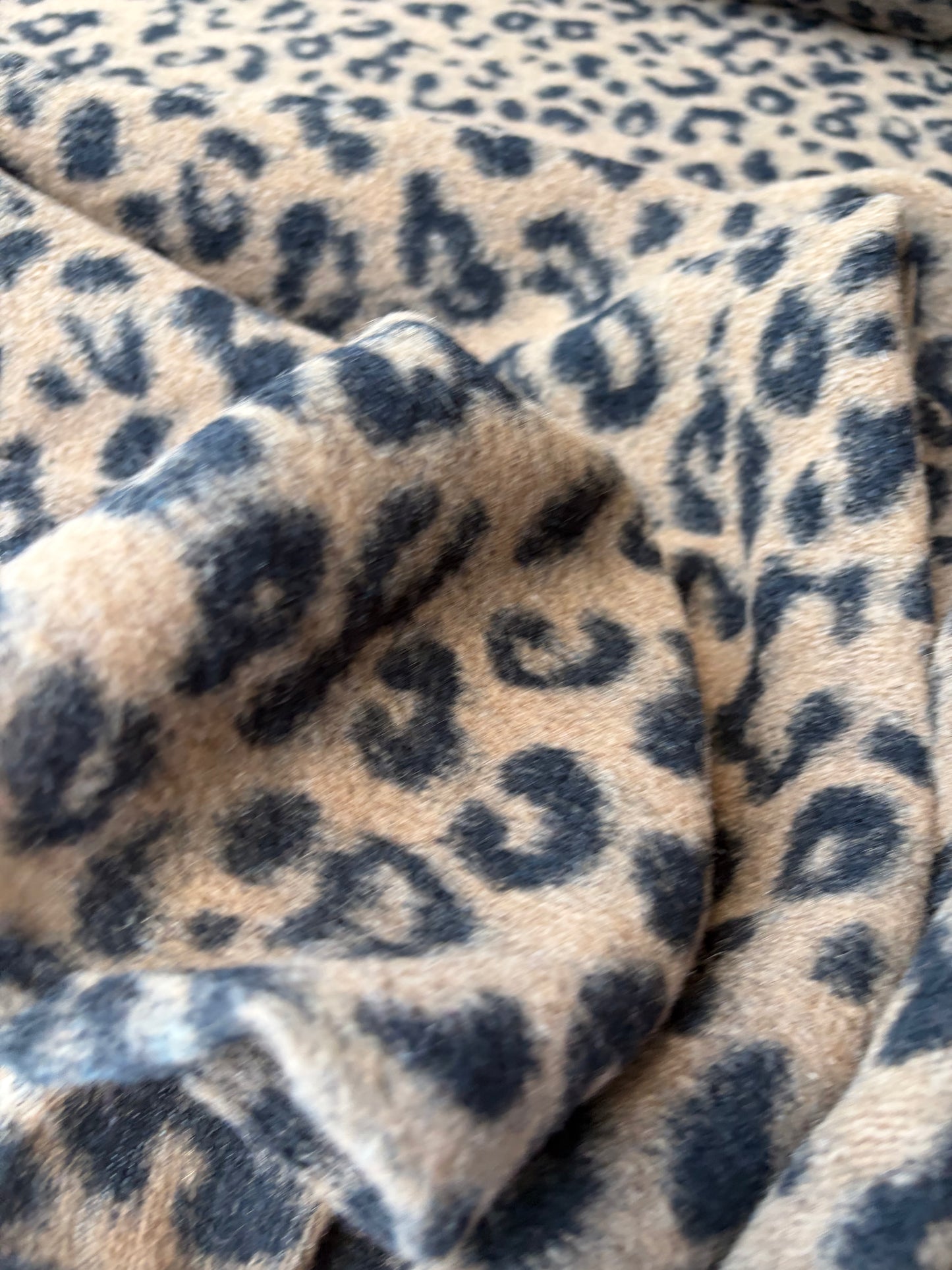 TODD 020 leopard heavy boiled wool