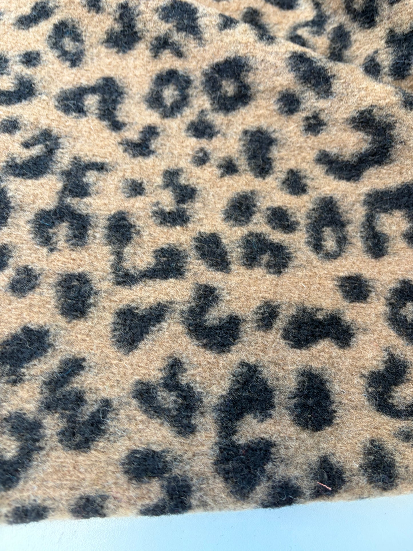 TODD 020 leopard heavy boiled wool