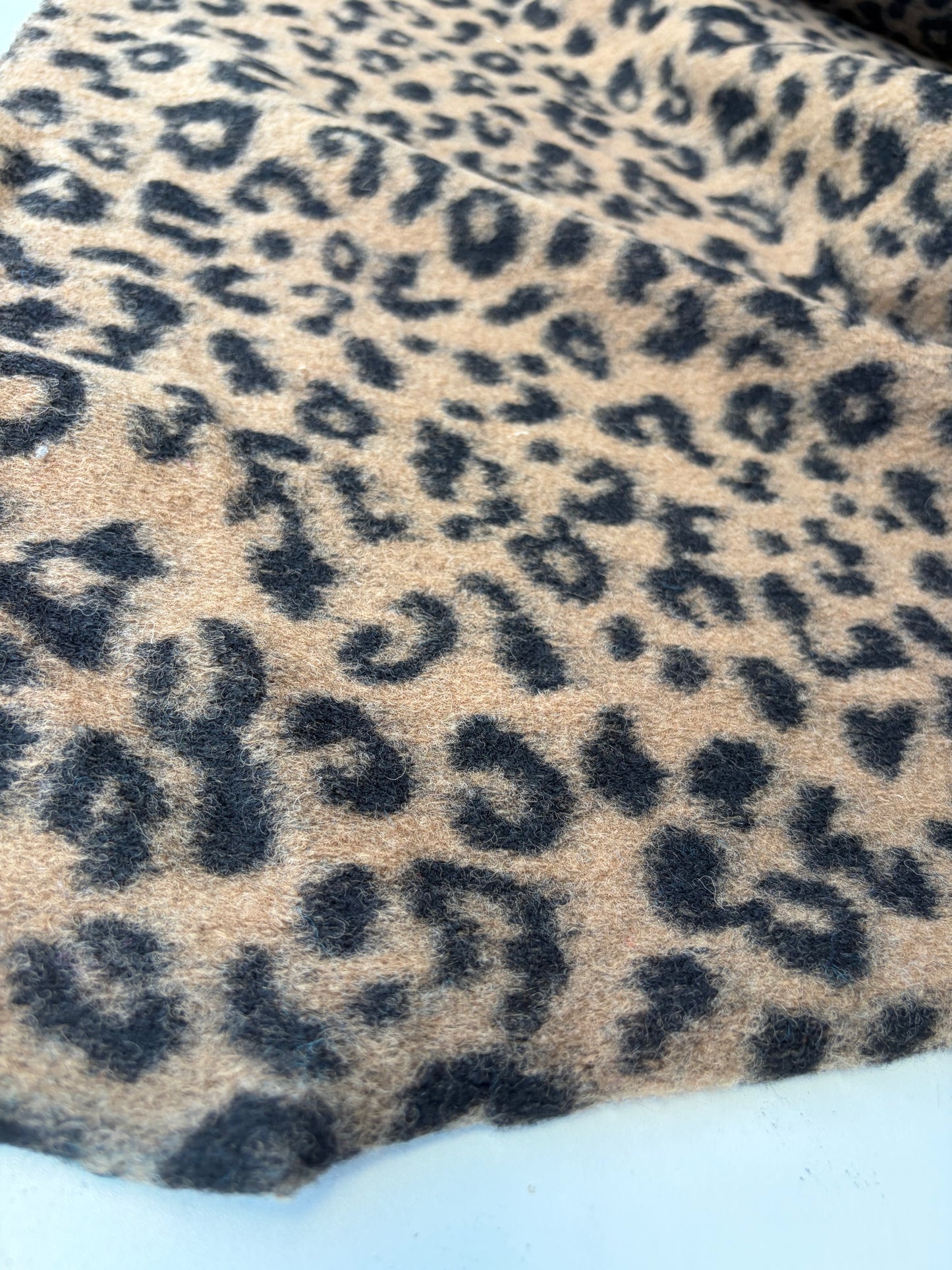 TODD 020 leopard heavy boiled wool