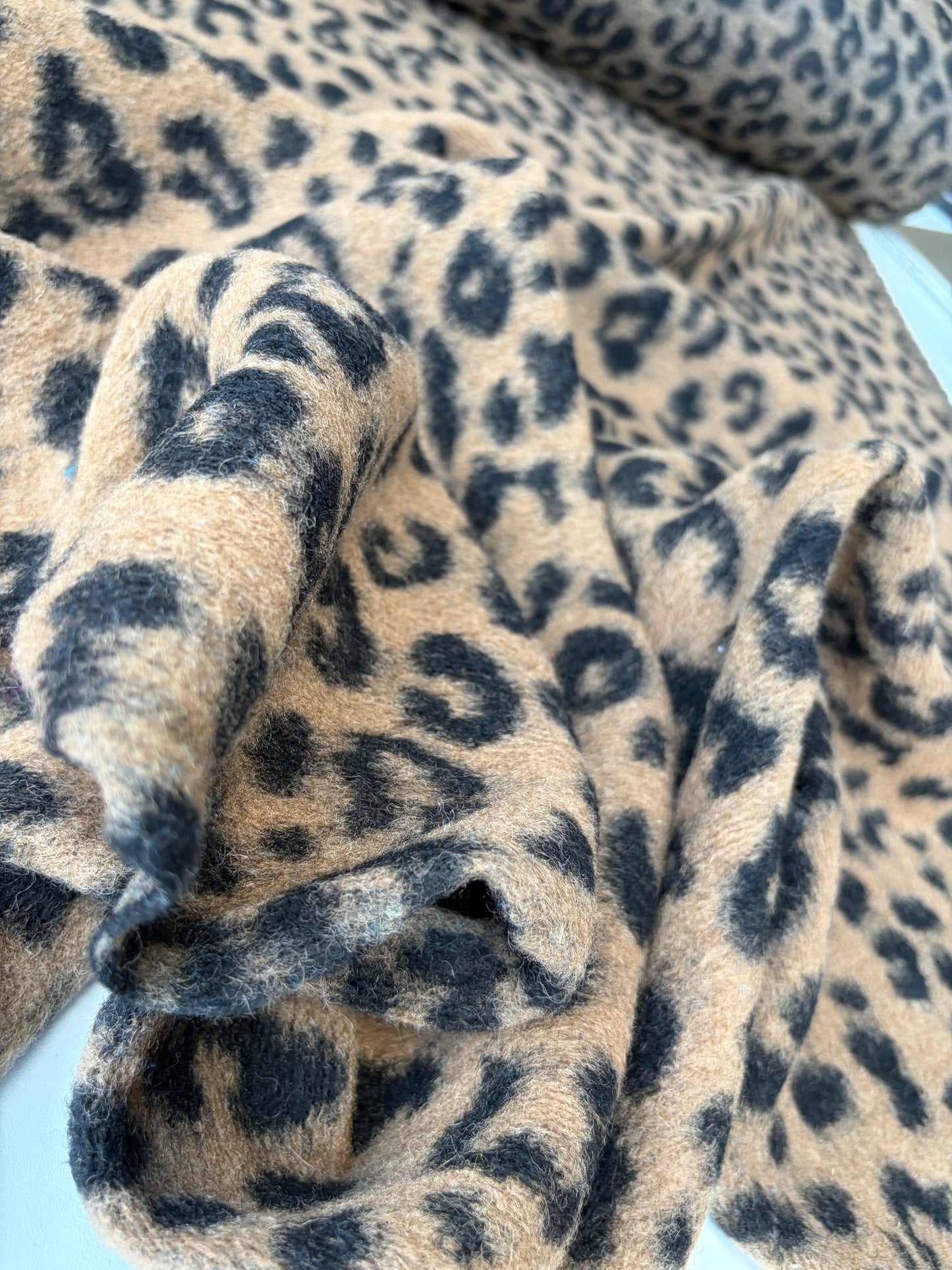 TODD 020 leopard heavy boiled wool