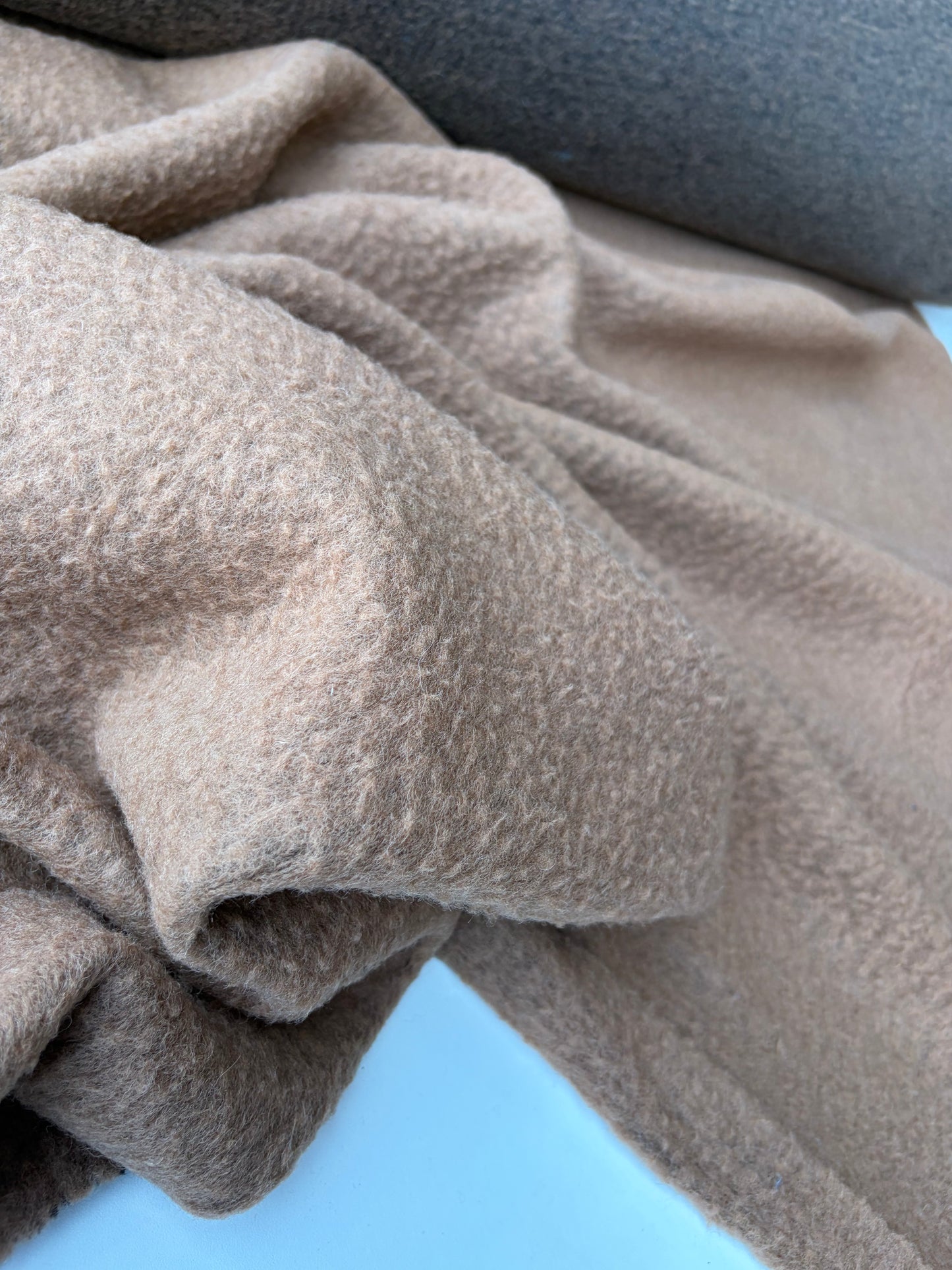 TODD 021 camel heavy boiled wool
